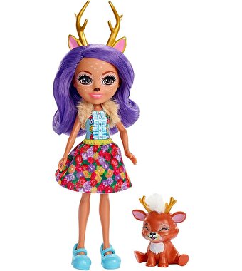 Enchantimals Ana Karakter Bebekler Geyik Danessa Bebek ve Sprint FXM75