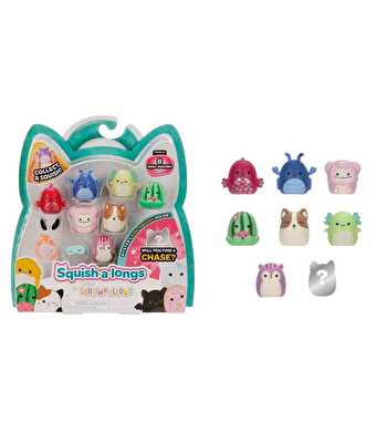 Squishmallows Squish-A-Longs 8 Figür + Yüzük Seti S2 Seri 2