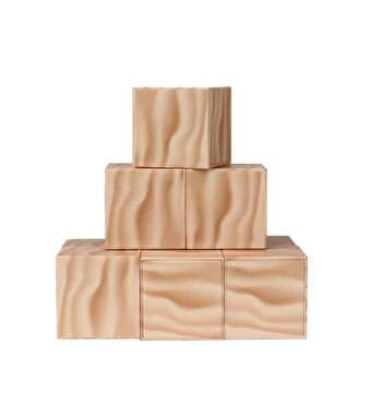 Magnivity Manyetik Bloklar Beyaz Odun Desenli Blok 9 Parça