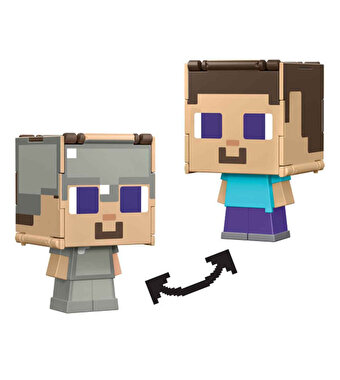 Minecraft Flipping 2'si 1 Arada Figür Pink Axolotl Ve Blue Axootl JPN15