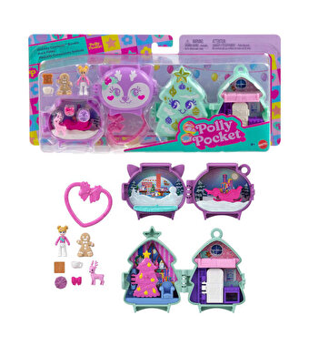 Polly Pocket Sevimli Yılbaşı 2'li Paket Oyun Seti JGM53
