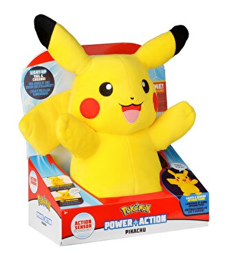 Pokemon Pikachu Sesli ve Işıklı Pelüş Figür