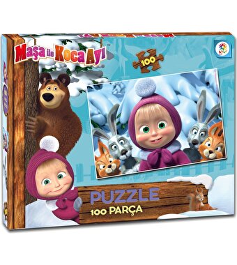 Masha ile Koca Ayı Kutu Puzzle 100 Parça