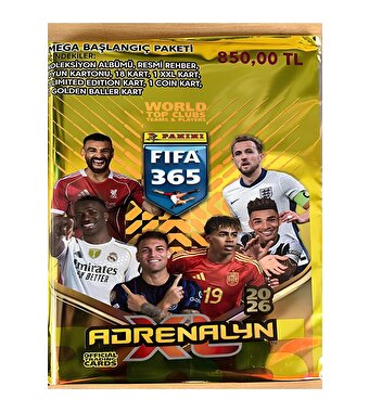 FIFA 365 2026 Adrenalyn Kart Mega Başlangıç Paketi
