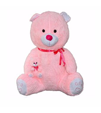 Yavrulu Pembe Ayı 100 Cm