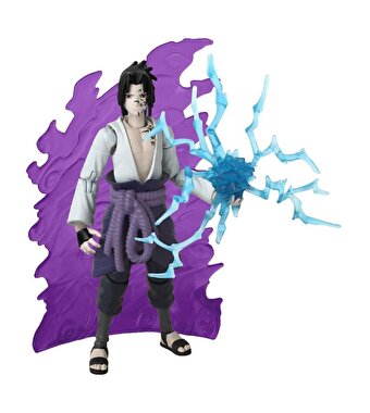 Naruto Anime Sasuke Uchiha 4 Büyük Ninja Savaşı Figürü 16 cm