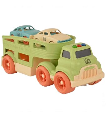 Let's Be Child Işıklı ve Sesli Taşıyıcı Tır 3 Parça Yeşil