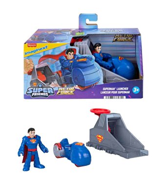 Imaginext DC Super Friends Aksiyon Figürü ve Fırlatma Seti Superman Launcher