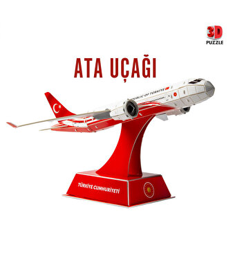 Ata Uçağı Modeli 3D Puzzle Uçak Maketi