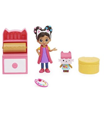 Gabby's Dollhouse Cat Tivity Aksesuarlı Oyun Seti Art Studio