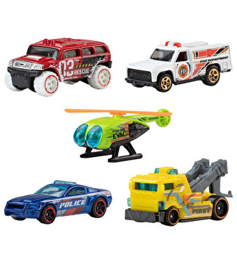 Hot Wheels Beşli Araba Seti Priority Patrol JKG09