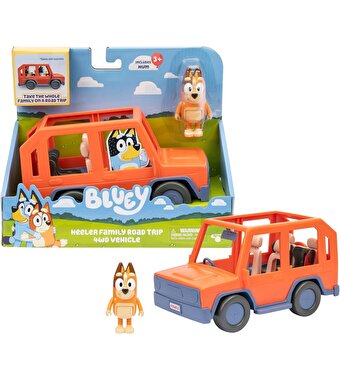 Bluey 4x4 Büyük Araç ve Chilli Figür Seti