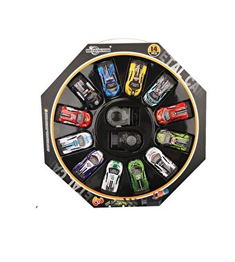 Fırlatma Rampalı 12'li Fırlatmalı Çek Bırak Yarış Arabaları Seti