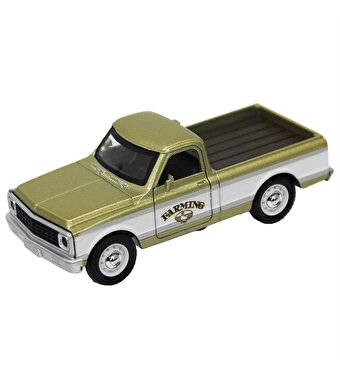 Sesli Işıklı Metal Çek Bırak Klasik Picup Gold