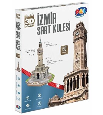 Pal 3D Puzzle 60 Parça İzmir Saat Kulesi