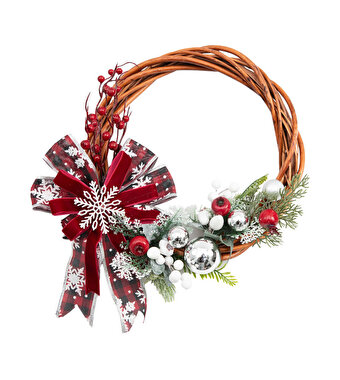 Yılbaşı Kapı Süsü Çelenk