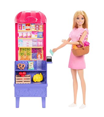 Barbie ve Teresa'nın Dostluk Tarifi Malibu Markette Bebek ve Oyun Seti JCT05
