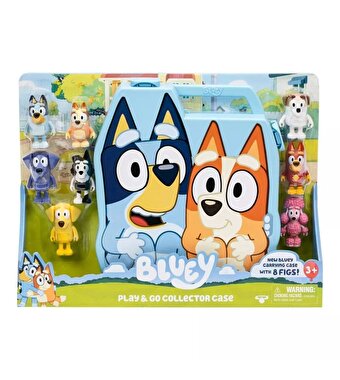 Bluey Deluxe Taşıma Çantası ve 8'li Figür Seti