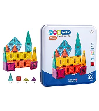 Mini Manyetik Bloklar Seyahat Seti 24 Parça