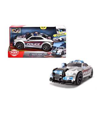 Dickie Toys Street Force Işıklı ve Sesli Motorlu Polis Arabası 33 Cm