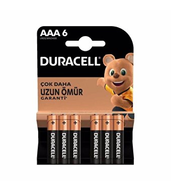Duracell Basic İnce Kalem Pil AAA 6'lı