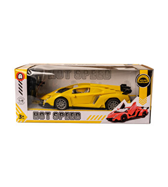 1:18 Full Fonksiyon Uzaktan Kumandalı Araba Sarı