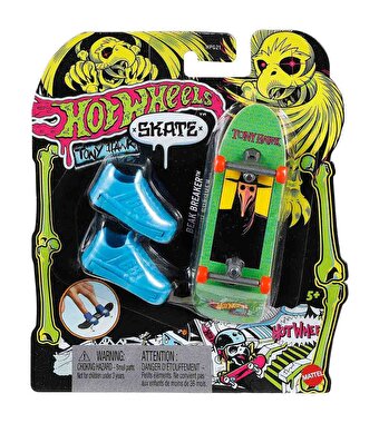 Hot Wheels Skate Neon Temalı Parmak Kaykay ve Ayakkabı Paketi Beak Breaker HVK45