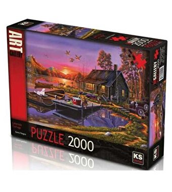Ks Puzzle Lakeside Cottage Puzzle 2000 Parça