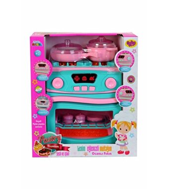 Sesli ve Işıklı Pilli Ocak Ve Fırın Seti