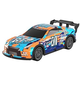 1:20 Işıklı ve Sesli Aurora Yarış Arabası Turuncu Mavi