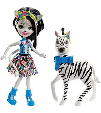 Enchantimals Bebekleri ve Hayvan Arkadaşları Zelene Zebra ve Hoofette FKY75