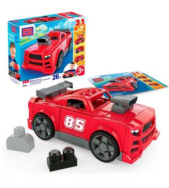 MEGA Bloks 3'ü 1 Arada Yarış Arabası Yapım Seti 26 Parça