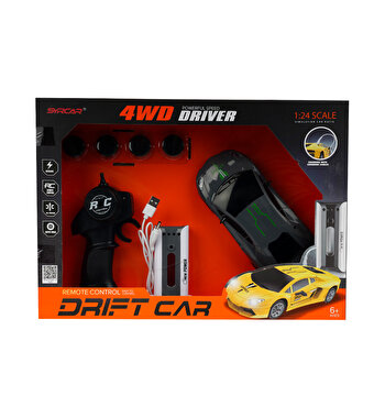 Şarj İstasyonlu Uzaktan Kumandalı Drift Gri Araba