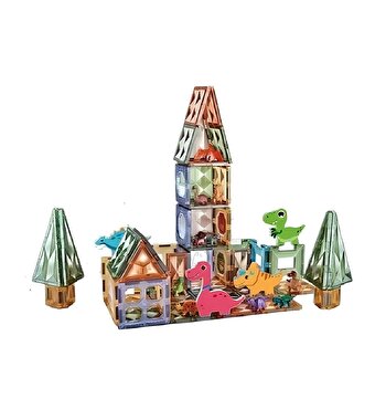 Dinozor Parkı Manyetik İnşa Blok Seti 98 Parça