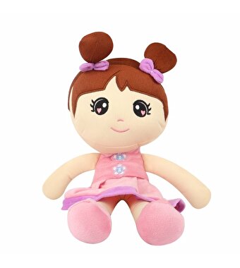Prenses Bebek Peluş Kahverengi Saçlı
