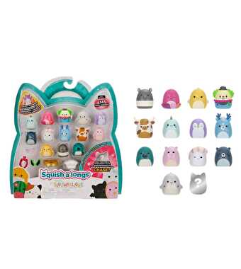 Squishmallows Squish A Longs 14 Figür + Yüzük Seti Seri 2 Set 2