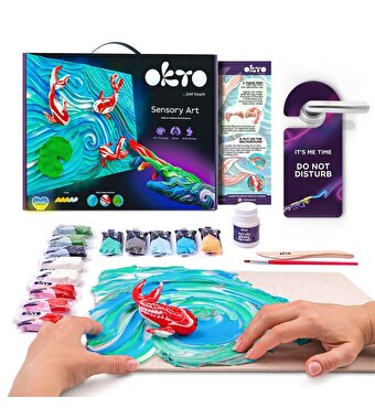 OKTO Koi Fish 3D Duyusal Sanat Seti