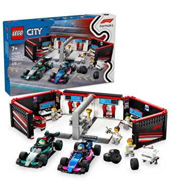 LEGO City F1 Garajı ve Mercedes-AMG ve Alpine Arabaları 60444