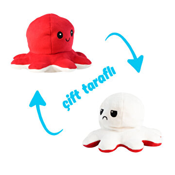 Kırmızı Beyaz Mood Ahtapot