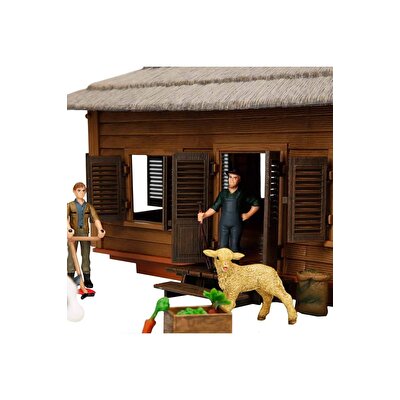 Farm Animal Dev Çiftlik Evi ve Aksesuarlı Oyun Seti