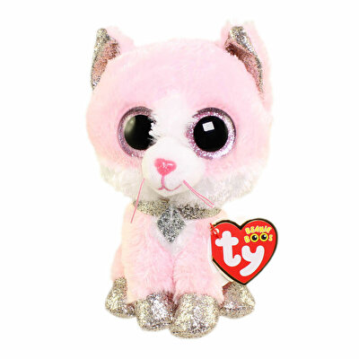 Ty Beanie Boo Fiona Pembe Kedi 15 cm.