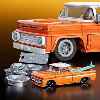 Hot Wheels Elite Serisi Custom 62 Chevy Pickup Araba 858 Parça JFT20