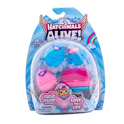 Hatchimals Alive Mama Sandalyesi Pembe Mavi Biberon