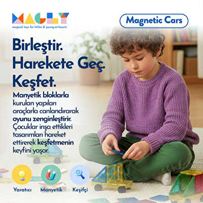 Magnetic Cars Manyetik Araç Oyun Seti