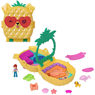 Polly Pocket Ananas Köpekçik Plajı Mini Oyun Seti JFV00
