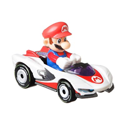 Hot Wheels Mario Kart Karakter Araçlar Mario P-Wing Kart GJH62