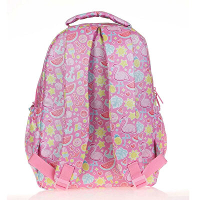 Kaukko Kids&Love Aynalı Simli Flamin Sırt Çantası