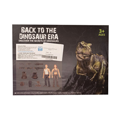 Kadın Figürlü Dinozor Seti