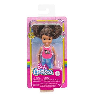 Barbie Aksesuarlı Chelsea Bebekler Köpek Desenli Tişörtlü GXT40