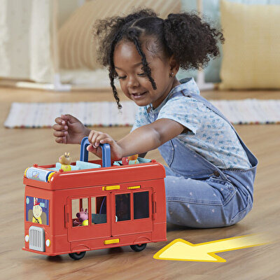 Peppa Pig 2'si 1 Arada Parti Otobüsü F8881